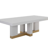 Sunpan Greco Dining Table in Gauntlet Grey 94.5''