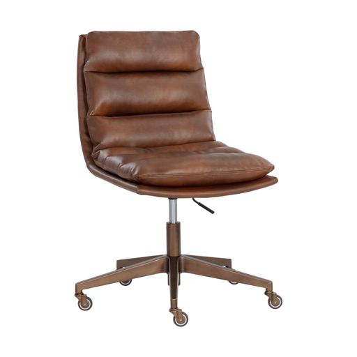 Sunpan Stinson Office Chair Bravo Black / Cognac / Cream