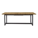 Sunpan Geneve Extension Dining Table Drift Brown / Natural in 80'' to 104''