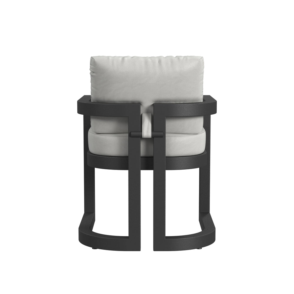 Sunset West Malibu Dining Chair in Cast Silver - No Welt