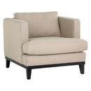 Sunpan Kaius Armchair in Limelight Oat / Limelight Silver