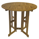 Royal Teak Admiral Bar Drop Leaf Table Round 45"