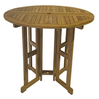 Royal Teak Admiral Bar Drop Leaf Table Round 45"