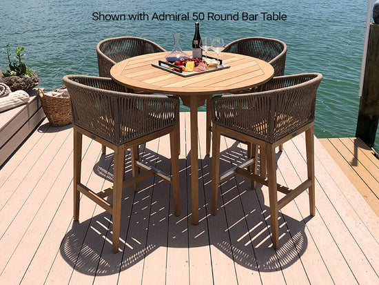 Royal Teak Malibu Bar Chair Desert Sand