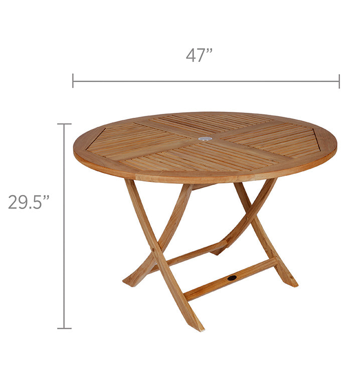 Royal Teak 47" Large Sailor Table