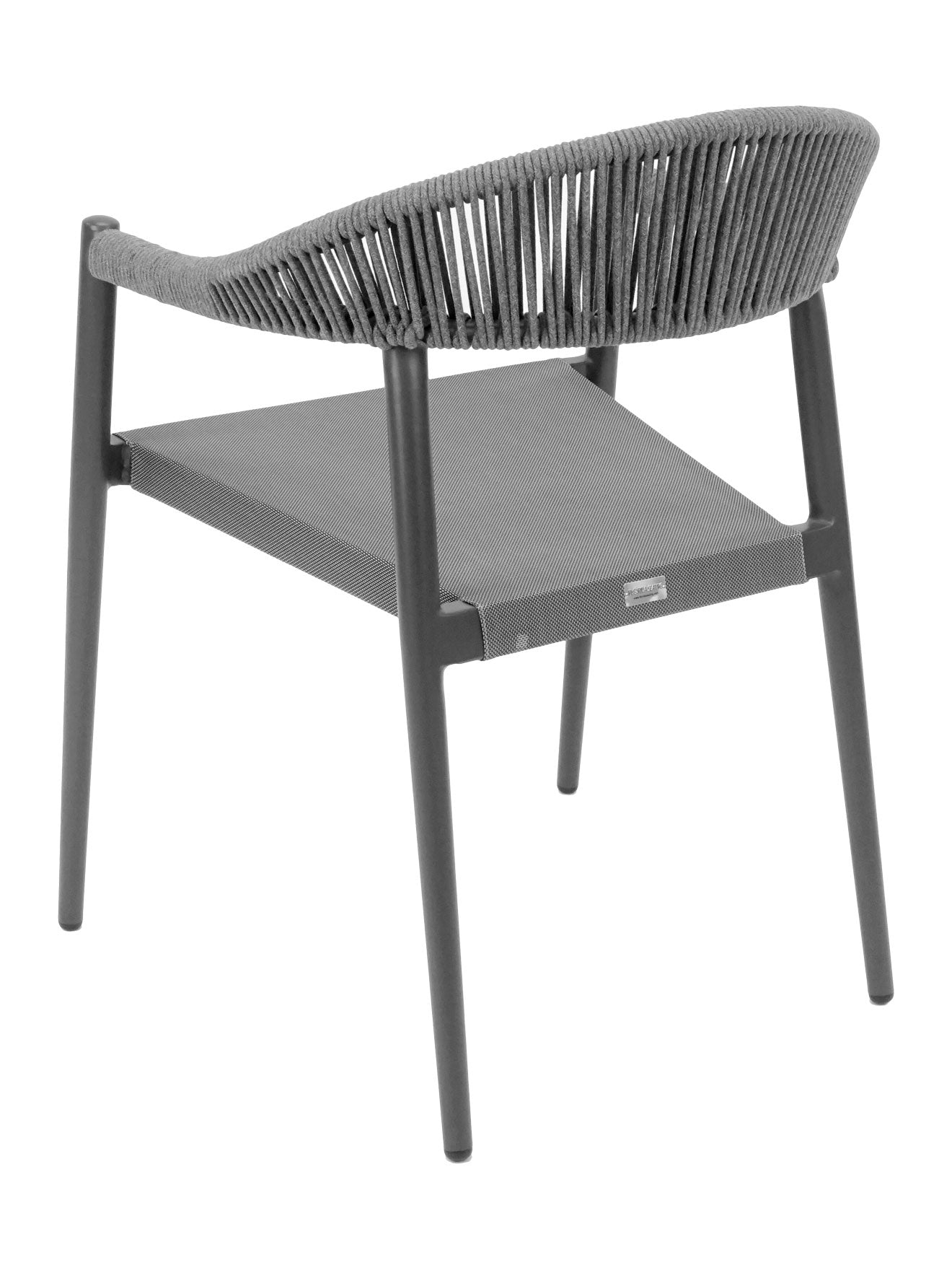 Florida Seating Powder Coated Aluminum Frame Arm Chair with Textilene Seat and Polypropylene Back - RP-01A