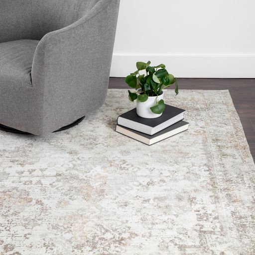Sunpan Zagora Loom-Knotted Rug Cream/Beige in 6' X 9' / 8' X 10' /  9' X 12' / 10' X 14'