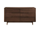 Greenington Currant Six Drawer Double Dresser, Caramelized / Oiled Walnut