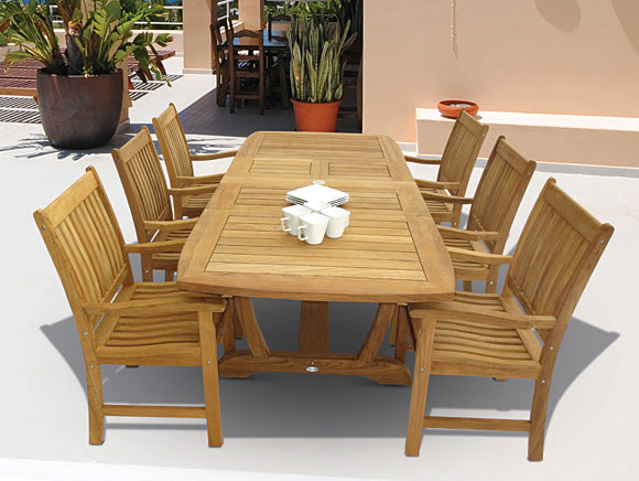 Royal Teak 64/80/96" Gala Expansion Table - Double Leaf