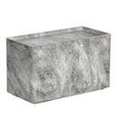 Sunpan Liza Side Table White / Marble-Look Grey