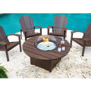 Telescope Casual Rustic Polymer 54" Round Fire Table