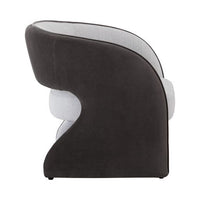Sunpan Rosalia Lounge Chair Meg Rust / Mina Light Grey-Meg Ash / Timeless Teal