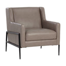 Sunpan Talula Lounge Chair - Alpine Grey Leather