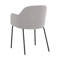 Sunpan Hensley Dining Armchair in Dark Teal / Dawn Grey / Hazelnut / Mina Warm Grey