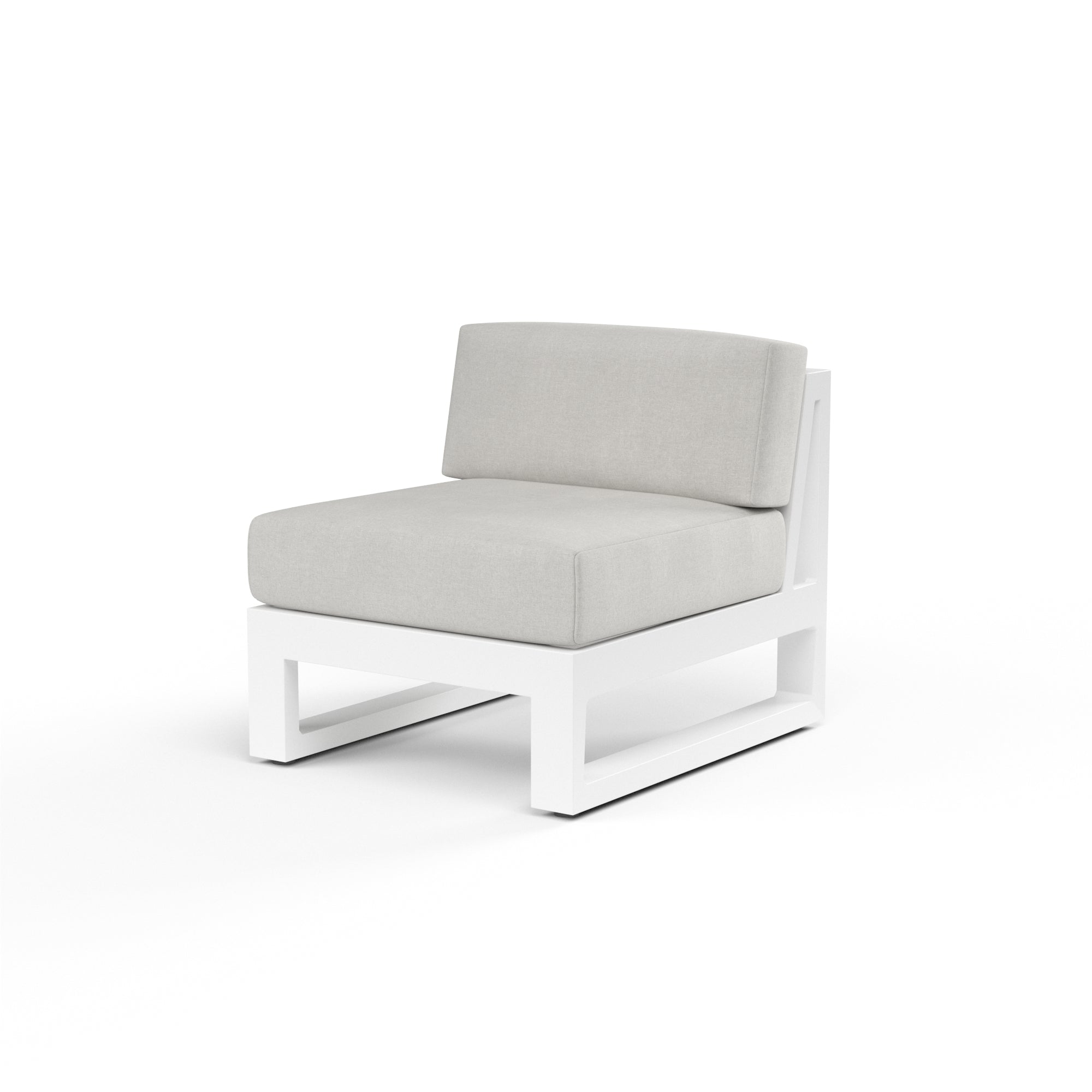 Sunset West Newport Armless Club Chair with Cushion