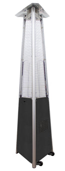 AZ Patio Heaters Commercial Glass Tube Patio Heater in Hammered Silver / Bronze / Black
