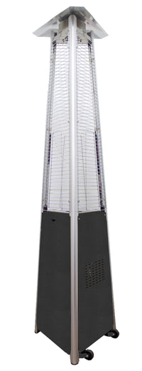AZ Patio Heaters Commercial Glass Tube Patio Heater in Hammered Silver / Bronze / Black