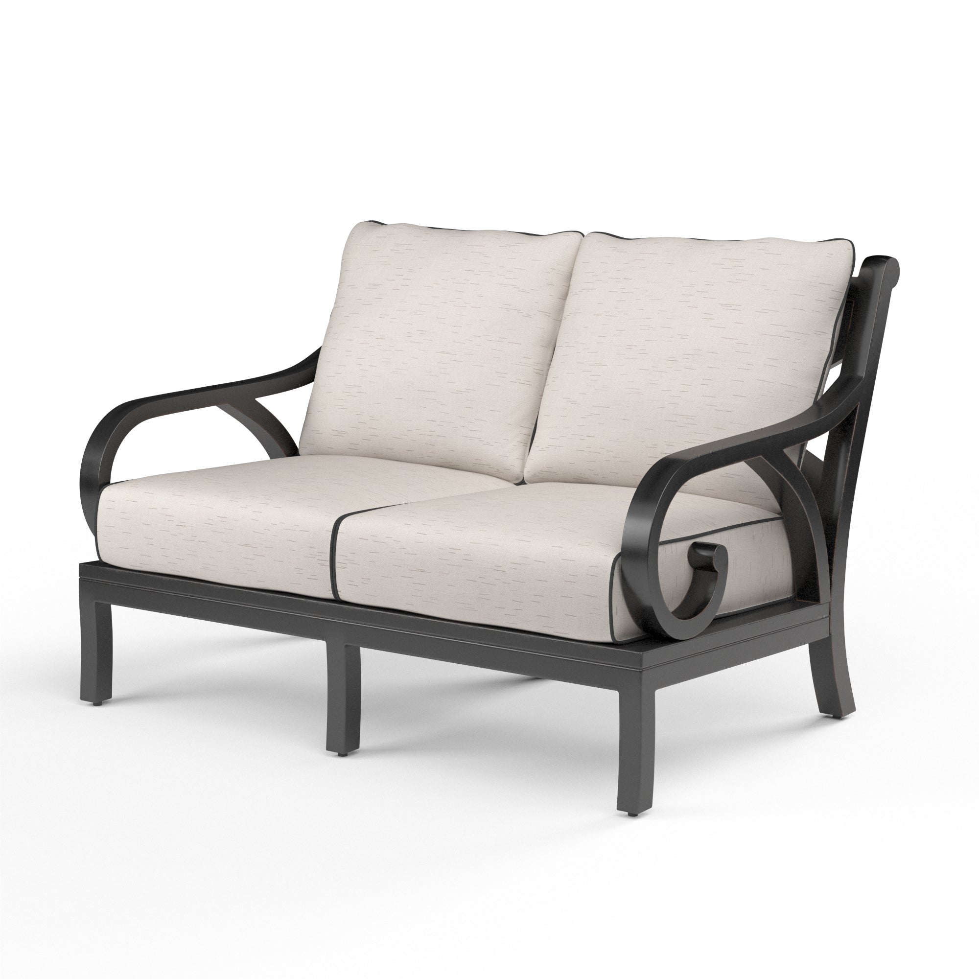 Sunset West Monterey Aluminum Loveseat with Cushion