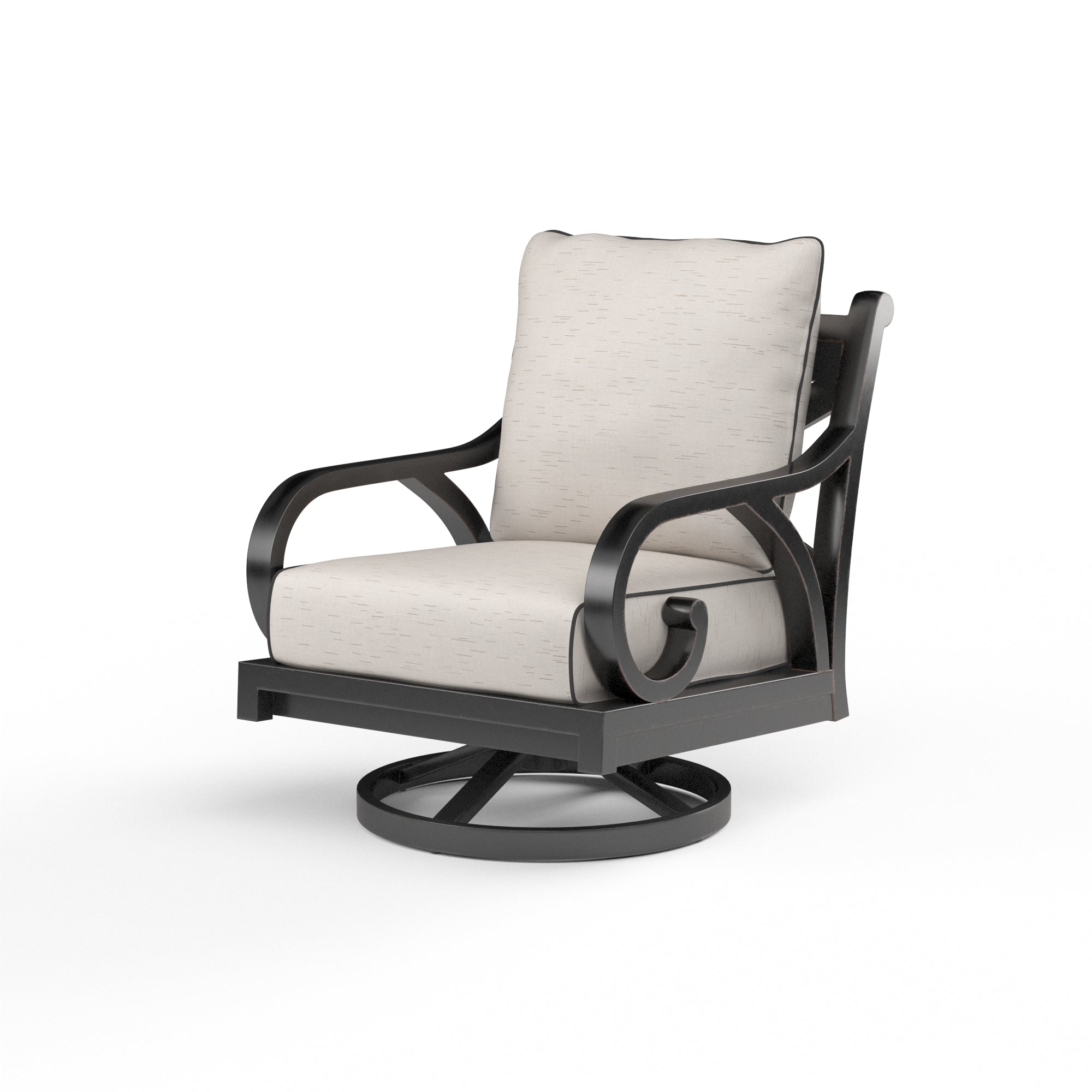 Sunset West Monterey Aluminum Swivel Rocker with Cushion