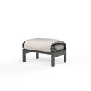Sunset West Monterey Aluminum Ottoman with Cushion