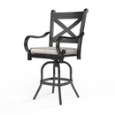Sunset West Monterey Aluminum Barstool with Cushion