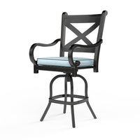 Sunset West Monterey Aluminum Barstool with Cushion