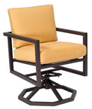 Woodard Salona Swivel Rocking Dining Armchair