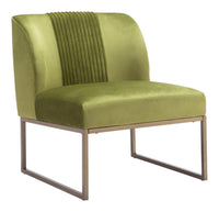 Zuo Modern Sante Fe Accent Chair in Brown/Olive Green