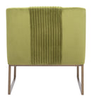 Zuo Modern Sante Fe Accent Chair in Brown/Olive Green