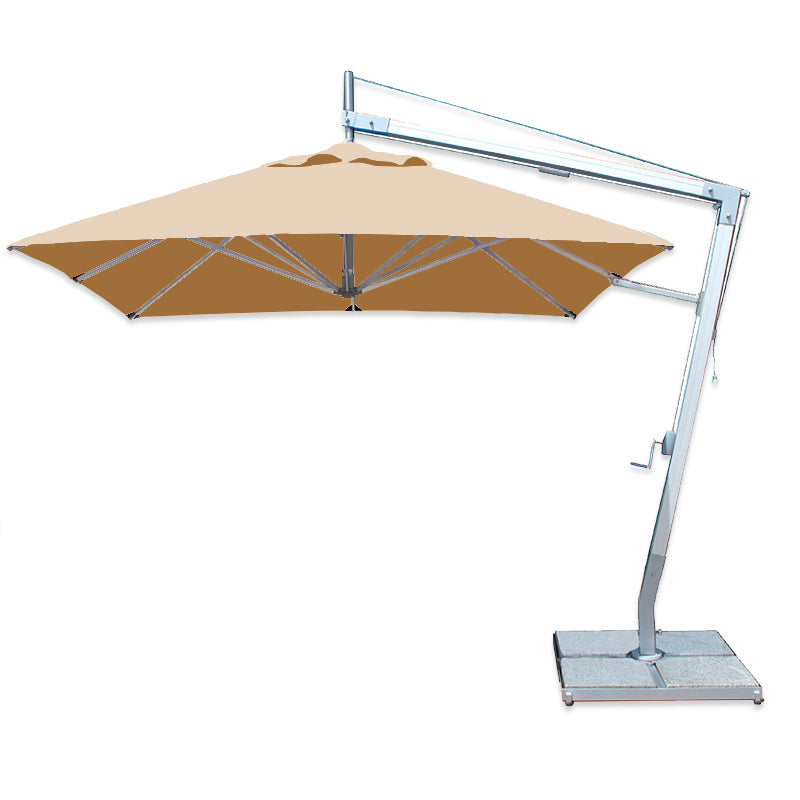 Bambrella Santa Ana 2.6m Square Side Wind Aluminum Cantilever Umbrella