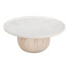 Zuo Modern Savona Coffee Table White & Natural