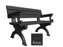 Polly Products Silhouette Backed Bench With Arm