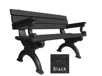 Polly Products Silhouette Backed Bench With Arm
