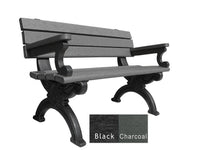 Polly Products Silhouette Backed Bench With Arm