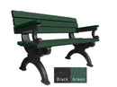 Polly Products Silhouette Backed Bench With Arm