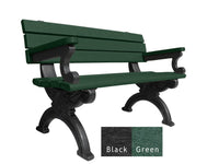 Polly Products Silhouette Backed Bench With Arm