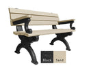 Polly Products Silhouette Backed Bench With Arm