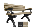 Polly Products Silhouette Backed Bench With Arm