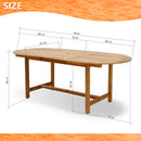 International Home Miami Amazonia 7-Piece Oval Extendable Patio Dining Set | Certified Teak | Ideal for Outdoors and Indoors