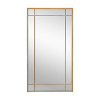 Sunpan Pasadena Floor Mirror Black / Brass