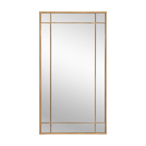 Sunpan Pasadena Floor Mirror Black / Brass