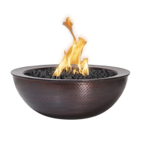 The Outdoor Plus 27" Sedona Hammered Copper Fire Bowl