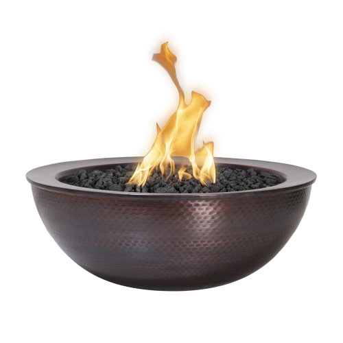 The Outdoor Plus 27" Sedona Hammered Copper Fire Bowl