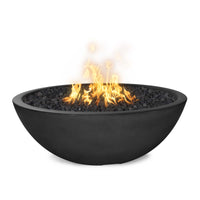 The Outdoor Plus 48" Sedona Concrete Narrow Ledge Fire Pit - Match Lit