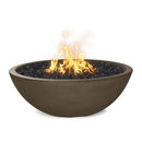 The Outdoor Plus 48" Sedona Concrete Narrow Ledge Fire Pit - Match Lit