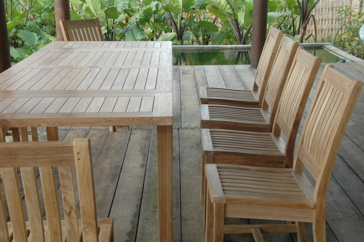 Anderson Teak Bahama Rialto 11-Pieces Rectangular Dining Set
