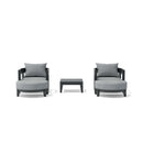 Anderson Teak SET-172 5-pc Coronado Aluminum Deep Seating Set