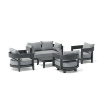 Anderson Teak SET-173 5-pc Coronado Aluminum Deep Seating Set