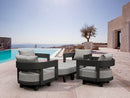 Anderson Teak SET-174 6-pc Coronado Aluminum Deep Seating Set