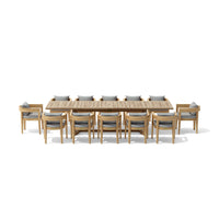Anderson Teak 13-pc Coronado Extension Dining Table Set